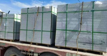 汕尾 芝麻白花岗岩地铺石装车日常