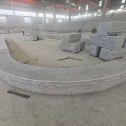 汕尾 芝麻白异形坐凳，自然面光面弧形加工