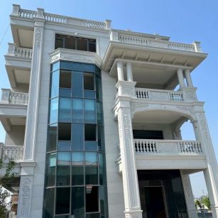 汕尾 白麻花岗岩别墅外墙干挂效果展示