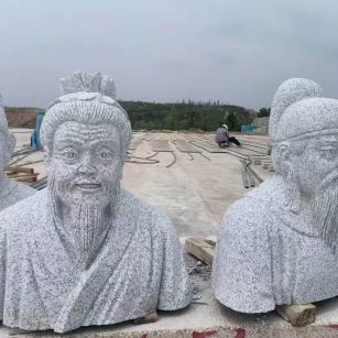 汕尾 白麻花岗岩石材人物立体雕刻