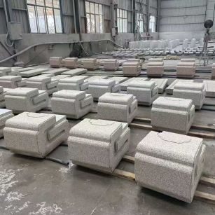 汕尾 白麻花岗岩异形加工-石凳，坐凳