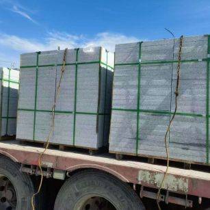 汕尾 芝麻白花岗岩地铺石装车日常