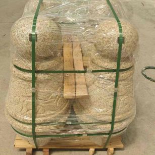 汕尾 黄金麻异形定制雕花——棒棒糖挡车柱