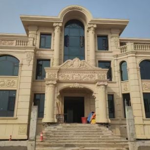 汕尾 黄金麻花岗岩别墅外墙干挂