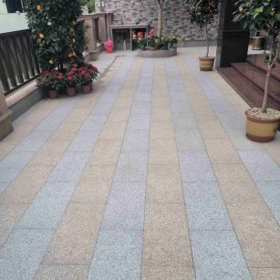 汕尾 黄金麻白麻荔枝面庭院铺装展示