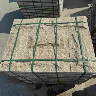 汕尾 黄金麻花岗岩石材自然面蘑菇石成品