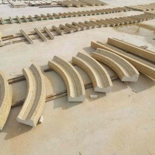 汕尾 黄金麻花岗岩别墅线条