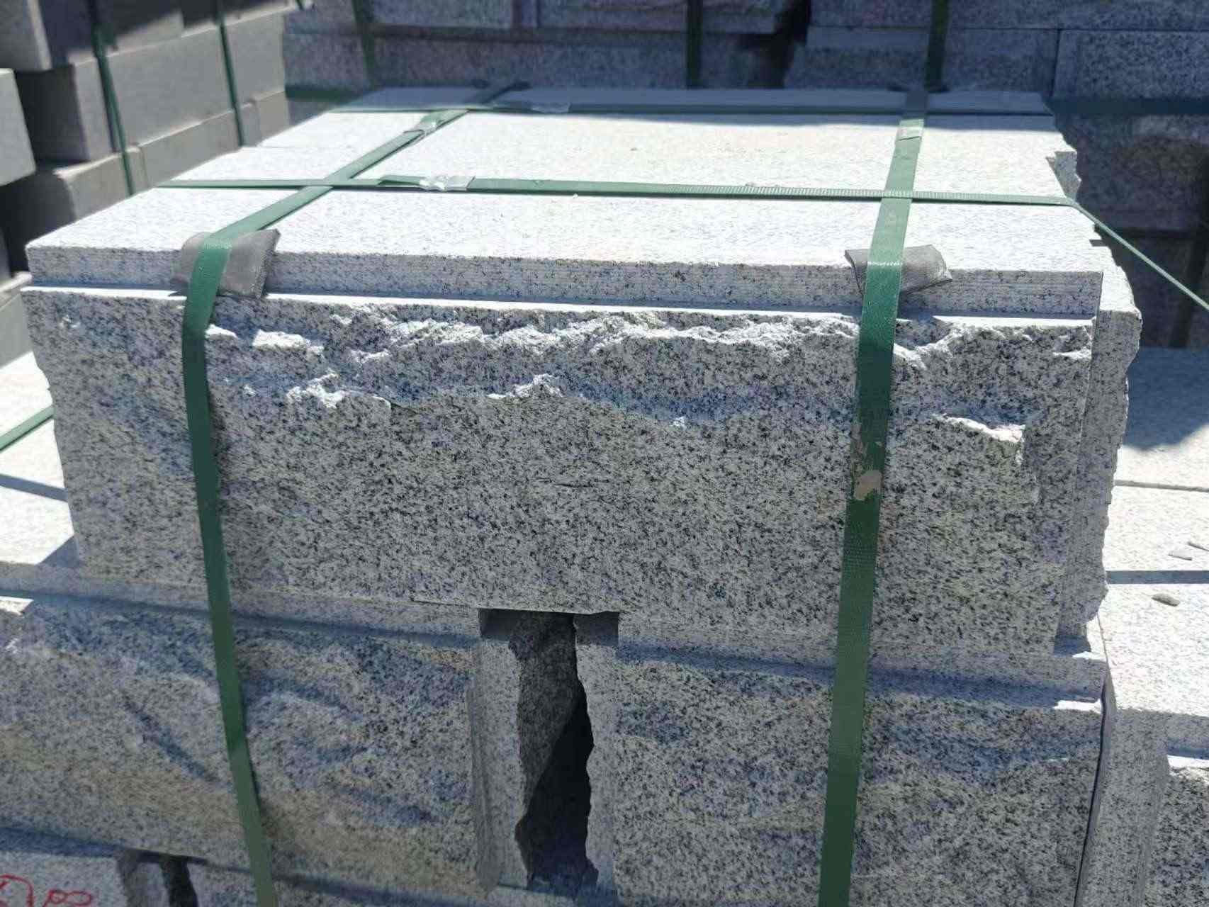 汕尾 芝麻白花岗岩自然面成品