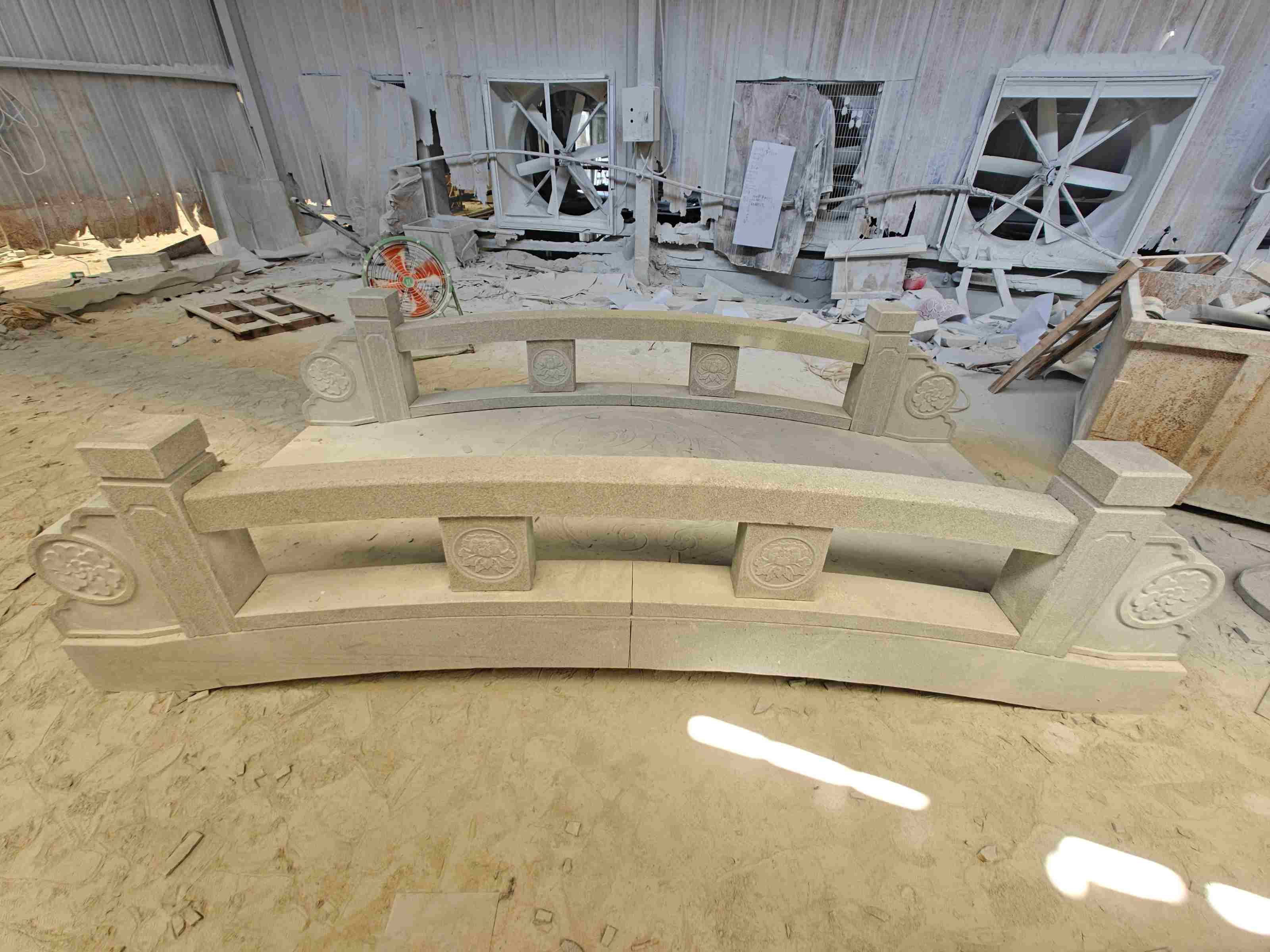 汕尾 芝麻灰花岗岩异形加工-拱桥，石桥