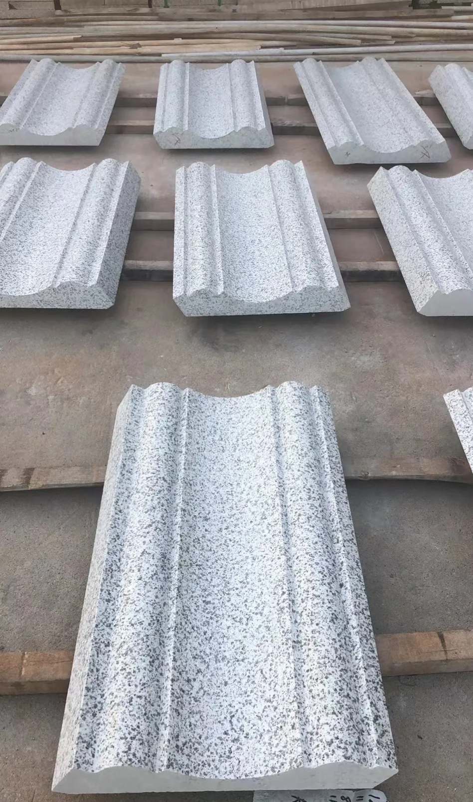 汕尾 白麻花岗岩光面别墅线条