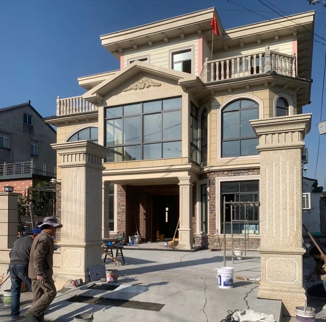 汕尾 黄金麻花岗岩荔枝面别墅外墙干挂私家专属