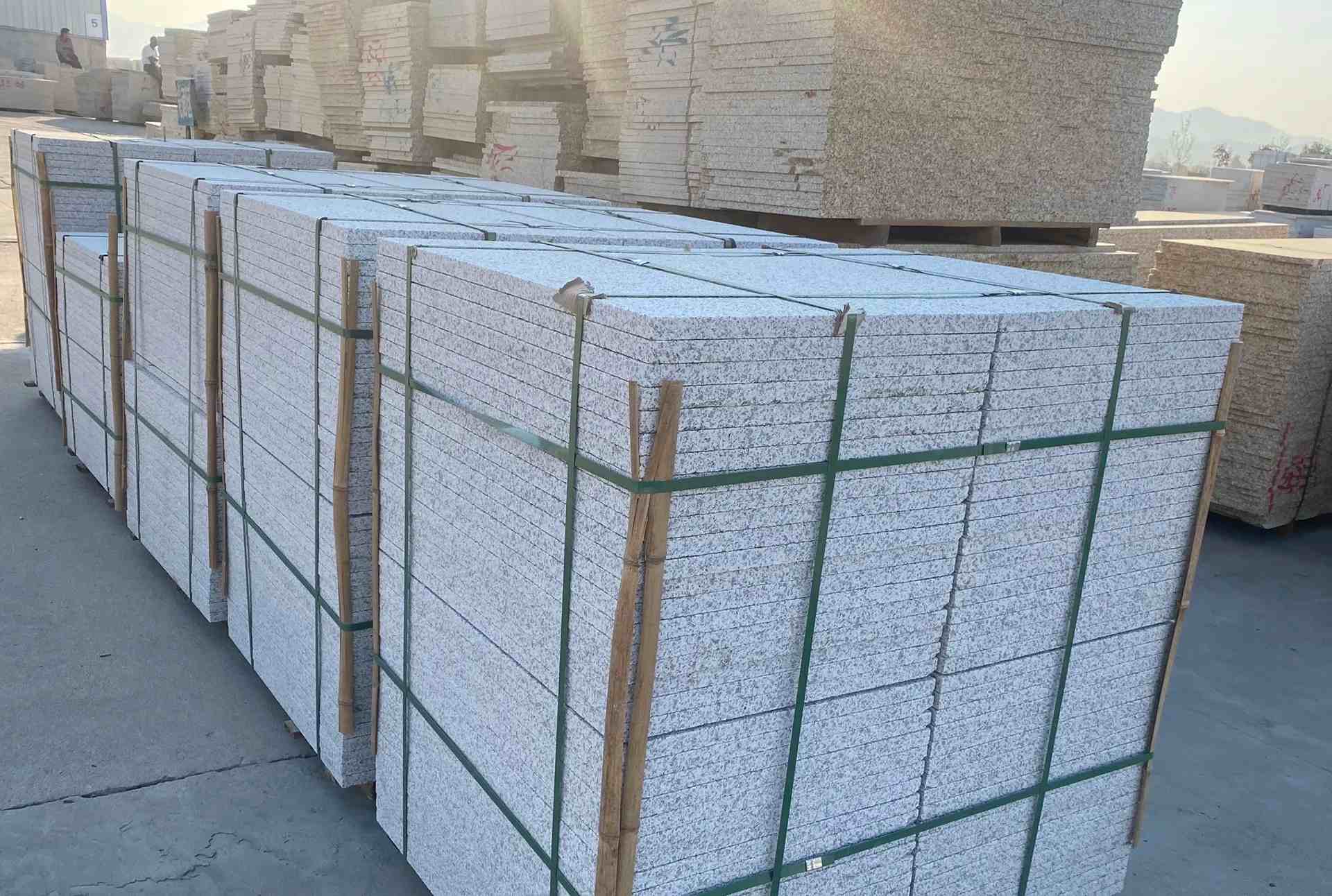 汕尾 白麻花岗岩荔枝面地铺石