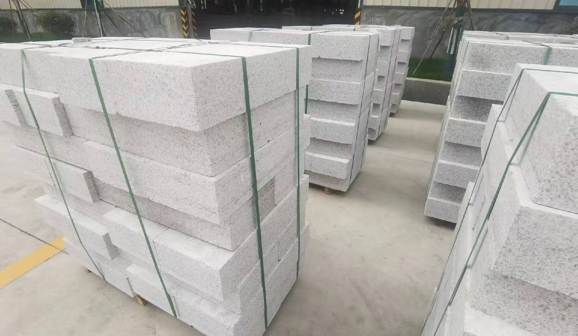 汕尾 白麻花岗岩路沿石，立缘石，平缘石，路牙石，道牙石，马路牙子等